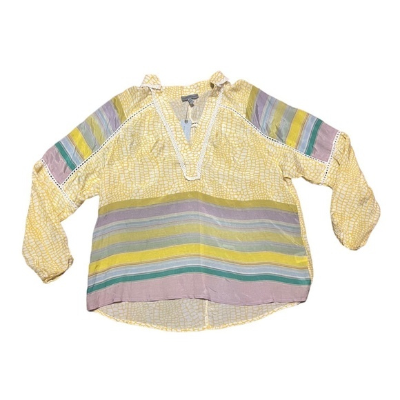 Anthropologie Conditions Apply NWT Corinna yellow peasant blouse - Picture 6 of 13